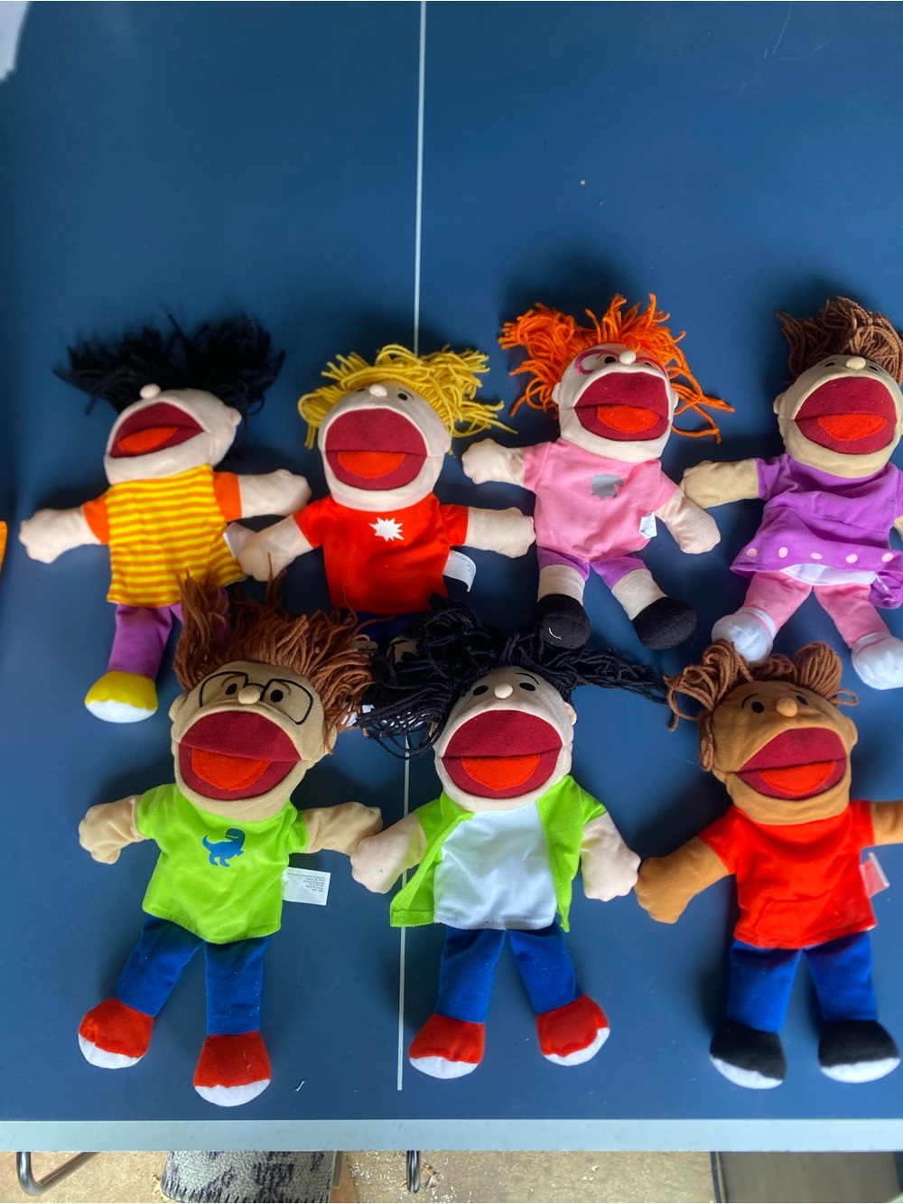 Lot of 7 Oriental Trading Hand Puppets